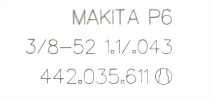 Makita Laippa 14″, 35 cm, 3/8″, 52H, 1,1 mm Malleille: UC3541A, EA3200S35A, EA3201S35A, DUC353