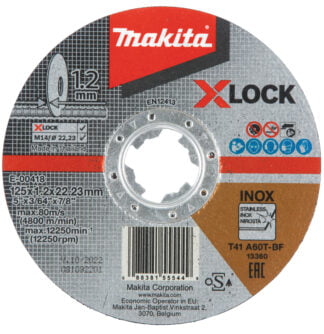 Makita Katkaisulaikka X-Lock, 125 x 1,2 mm X-Lock • 125 x 1,2 mm • Metalli, RST